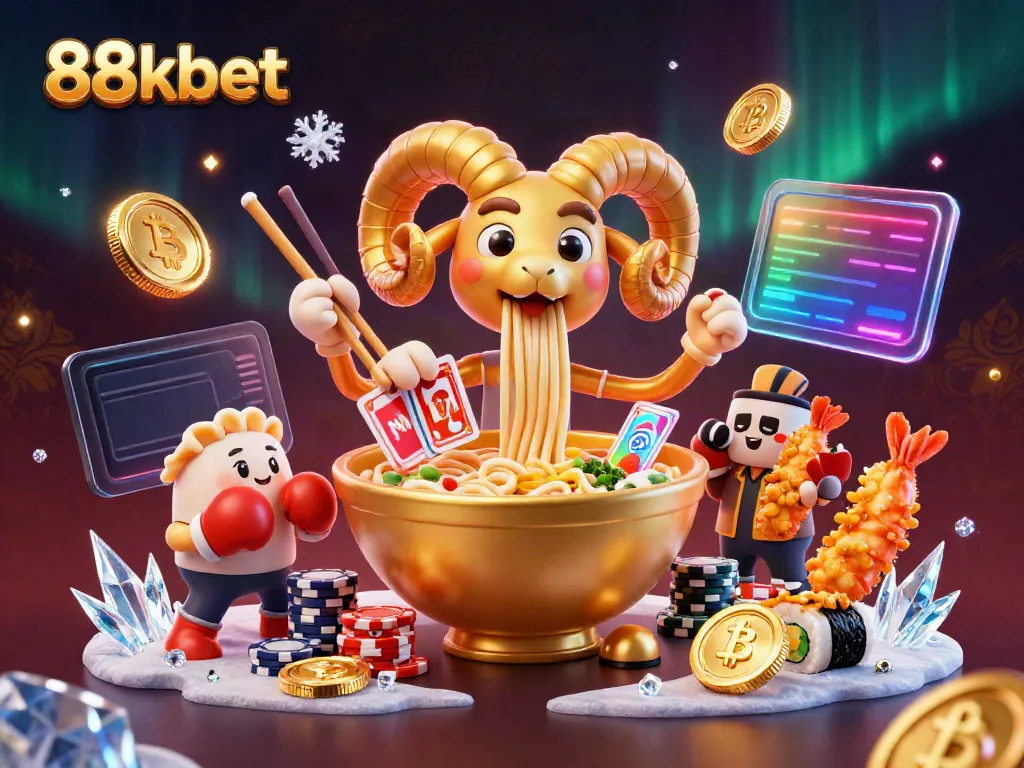 88kbet showcases a dynamic casino scene with vibrant characters and crypto elements, emphasizing gaming excitement.