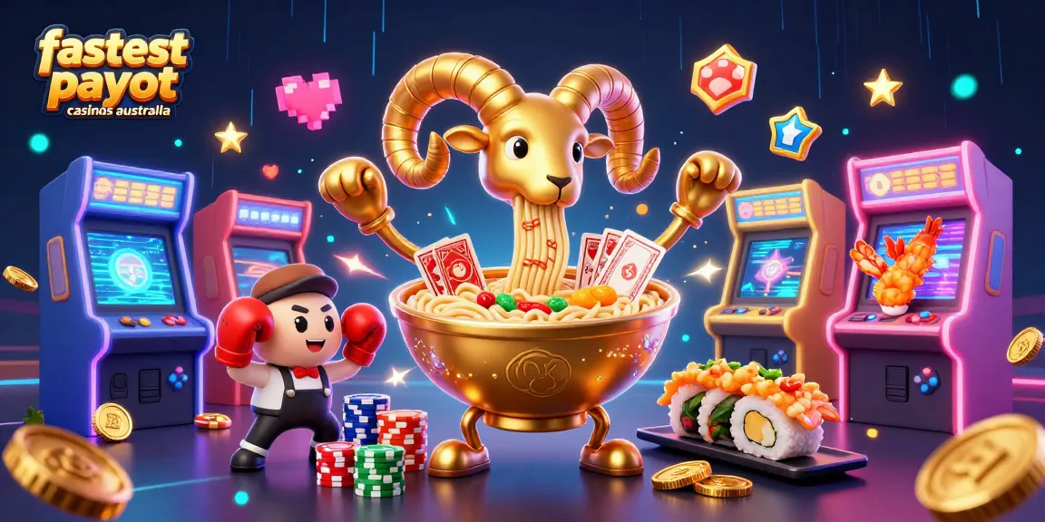 Engage with the fastest payout casinos australia through a vibrant 3D illustration featuring animated casino characters and games.